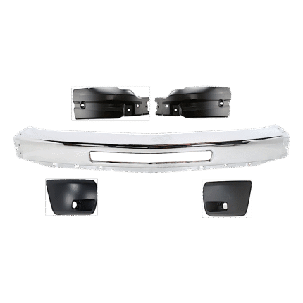 Replacement 5-Piece Kit, Front Bumper, Chrome, Includes (1) Bumper and (4) Bumper End