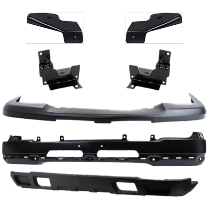 Replacement 7-Piece Kit, Front Bumper, Paint to Match, Includes (1) Bumper, (4) Bumper Bracket, (1) Bumper Cover, and (1) Valance