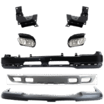 Replacement 8-Piece Kit, Front Bumper, Paint to Match, Includes (1) Bumper, (3) Bumper Bracket, (1) Bumper Cover, (2) Fog Light, and (1) Valance