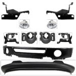 Replacement 10-Piece Kit, Front Bumper, Paint to Match, Includes (1) Bumper, (4) Bumper Bracket, (2) Fog Light, (2) Fog Light Bracket, and (1) Valance