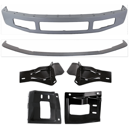 Replacement 6-Piece Kit Front Bumper, Paint to Match, Includes (1) Bumper, (4) Bumper Bracket, and (1) Bumper Trim