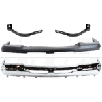 Replacement 4-Piece Kit, Front Bumper, Chrome, Includes (1) Bumper, (2) Bumper Bracket, and (1) Bumper Cover