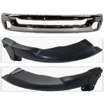 Replacement 3-Piece Kit, Front Bumper, Chrome, Includes (1) Bumper and (2) Bumper Bracket