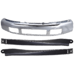 Replacement 3-Piece Kit Front Bumper, Chrome, Includes (1) Bumper and (2) Bumper Bracket