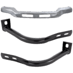 Replacement 3-Piece Kit, Front Bumper, Chrome, Includes (1) Bumper and (2) Bumper Bracket