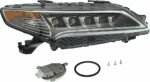 Replacement 3-Piece Kit Driver and Passenger Side LED Headlight, With bulb(s), OE Replacement, Includes (2) Headlight and (1) Bumper Cover - Image 2