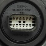 Replacement 3-Piece Kit, Driver and Passenger Side Halogen Headlight, With bulb(s), OE Replacement, Includes (2) Headlight and (1) Bumper Cover - Image 5