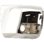 Replacement 4-Piece Kit Front, Driver and Passenger Side Bumper End, Chrome, Plastic, Includes (2) Bumper End and (2) Fog Light - Image 3