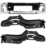 Replacement 3-Piece Kit, Front Bumper, Chrome, Includes (1) Bumper and (2) Bumper Bracket