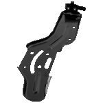 Replacement 3-Piece Kit, Front Bumper, Chrome, Includes (1) Bumper and (2) Bumper Bracket - Image 6