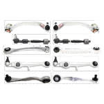 TrueDrive 10-Piece Kit Front, Driver and Passenger Side, Upper and Lower, Frontward and Rearward Control Arm with Control Arms and Tie Rod Assemblies, All Wheel Drive