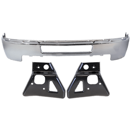 Replacement 3-Piece Kit, Front Bumper, Chrome, Includes (1) Bumper and (2) Bumper Bracket