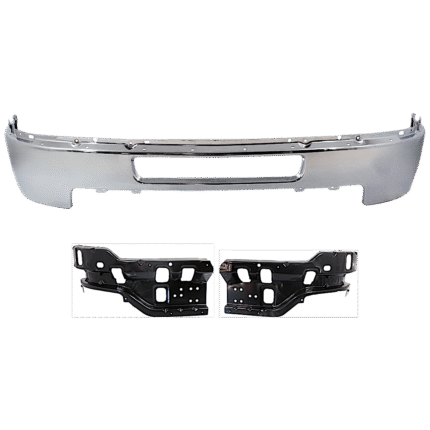 Replacement 3-Piece Kit, Front Bumper, Chrome, Includes (1) Bumper and (2) Bumper Bracket