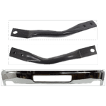 Replacement 3-Piece Kit, Front Bumper, Chrome, Includes (1) Bumper and (2) Bumper Bracket