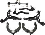 TrueDrive 8-Piece Kit Control Arm Includes (4) Control Arm, (2) Sway Bar Link, and (2) Tie Rod End