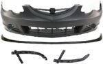 Replacement 4-Piece Kit, Front Primed Bumper Cover, Includes (2) Bumper Bracket, (1) Bumper Cover, and (1) Valance