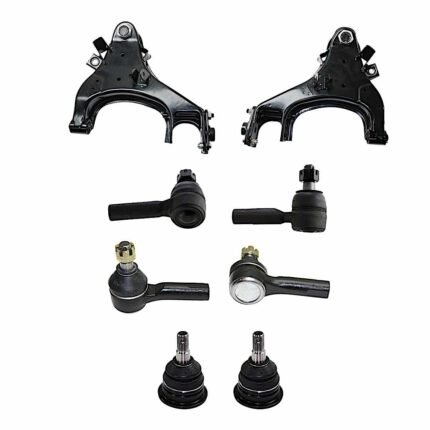 TrueDrive 8-Piece Kit Front, Driver and Passenger Side, Lower Control Arm Kit, Includes (2) Ball Joint, (2) Control Arm, and (4) Tie Rod End