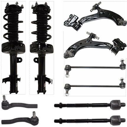 TrueDrive 10-Piece Kit Fully Loaded Struts with Control Arms, Sway Bar Links, and Tie Rod Ends