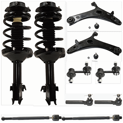 TrueDrive 10-Piece Kit Fully Loaded Struts with Control Arms, Sway Bar Links, and Tie Rod Ends