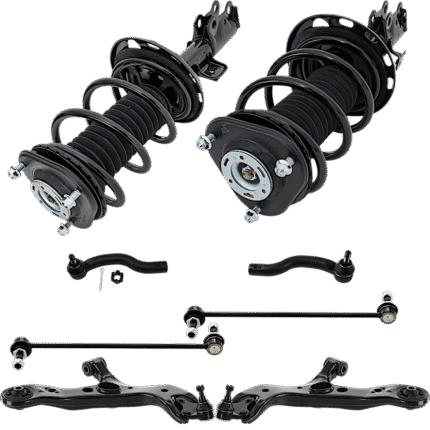 TrueDrive 8-Piece Kit Fully Loaded Struts with Control Arms, Sway Bar Links, and Tie Rod Ends