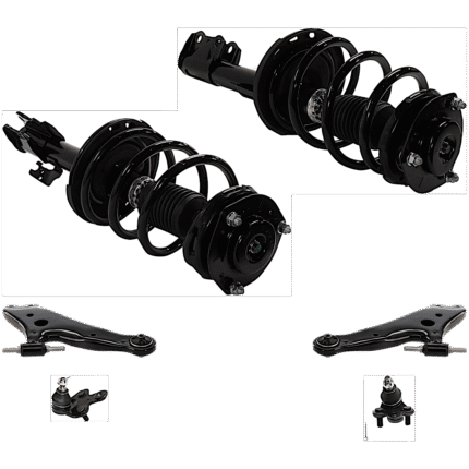 TrueDrive 6-Piece Kit Fully Loaded Struts Includes Ball Joints, and Control Arms