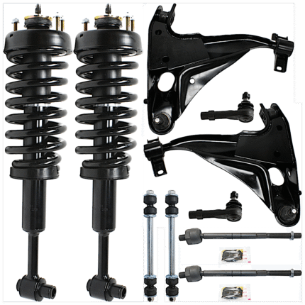 TrueDrive 10-Piece Kit Fully Loaded Struts Includes Control Arms, Sway Bar Links, and Tie Rod Ends