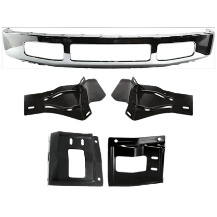 Replacement 5-Piece Kit, Bumper, Chrome, Includes (1) Bumper and (4) Bumper Bracket