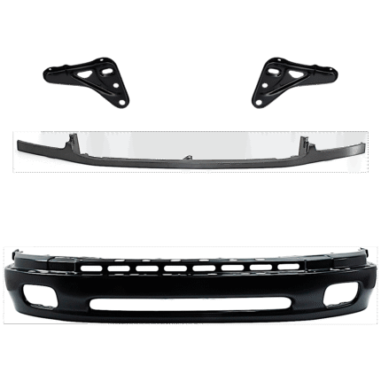 Replacement 4-Piece Kit, Bumper, Painted Black, Includes (1) Bumper, (2) Bumper Bracket, and (1) Bumper Trim
