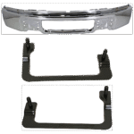 Replacement 3-Piece Kit, Bumper, Chrome, Includes (1) Bumper and (2) Bumper Bracket