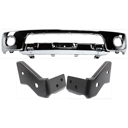 Replacement 3-Piece Kit, Bumper, Chrome, Includes (1) Bumper and (2) Bumper Bracket