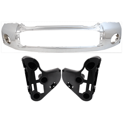 Replacement 3-Piece Kit, Bumper, Chrome, Includes (1) Bumper and (2) Bumper Bracket