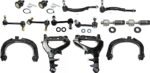 TrueDrive 14-Piece Kit Front, Driver and Passenger Side, Upper and Lower Control Arms, Includes (2) Ball Joint, (4) Control Arm, (4) Sway Bar Link, and (4) Tie Rod End