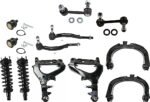 TrueDrive 12-Piece Kit Front, Driver and Passenger Side, Upper and Lower Control Arms, Includes (2) Ball Joint, (4) Control Arm, (2) Loaded Strut, (2) Sway Bar Link, and (2) Tie Rod End