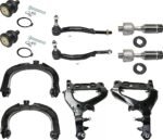 TrueDrive 10-Piece Kit Front, Driver and Passenger Side, Upper and Lower Control Arms, Includes (2) Ball Joint, (4) Control Arm, and (4) Tie Rod End