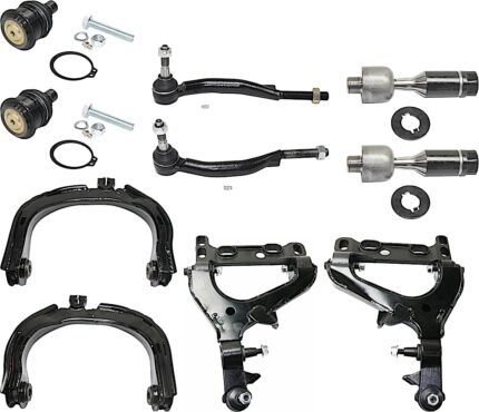 TrueDrive 10-Piece Kit Front, Driver and Passenger Side, Upper and Lower Control Arms, Includes (2) Ball Joint, (4) Control Arm, and (4) Tie Rod End