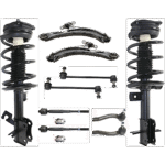 TrueDrive 10-Piece Kit Fully Loaded Struts Includes Control Arms, Sway Bar Links, and Tie Rod Ends