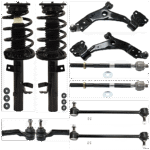 TrueDrive 10-Piece Kit Fully Loaded Struts Includes Control Arms, Sway Bar Links, and Tie Rod Ends