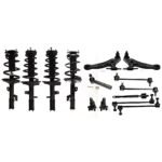 TrueDrive 13-Piece Kit Front or Rear, Driver and Passenger Side Suspension Kit, Includes (2) Ball Joint, (2) Control Arm, (3) Loaded Strut, (4) Sway Bar Link, and (2) Tie Rod End