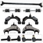 TrueDrive 11-Piece Kit Suspension Kit, Includes (1) Center Link, (4) Control Arm, (2) Sway Bar Link, and (4) Tie Rod End