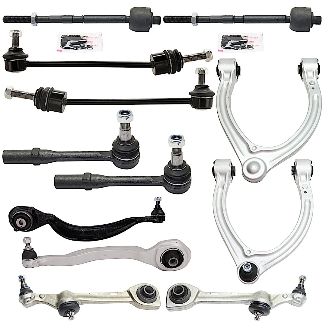 kit-080824-29_1.jpg TrueDrive 12-Piece Kit Front Suspension with Control Arms, Sway Bar Links and Tie Rod Ends - Image 1