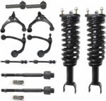 TrueDrive 12-Piece Kit Front, Driver and Passenger Side, Upper and Lower Control Arms with Loaded Struts, Sway Bar Links, and Tie Rod Ends, All Wheel Drive/Four Wheel Drive