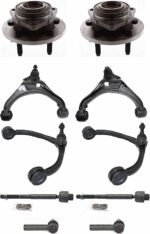 TrueDrive 10-Piece Kit Front, Driver and Passenger Side, Upper and Lower Control Arm, includes Tie Rod Ends and Wheel Hubs