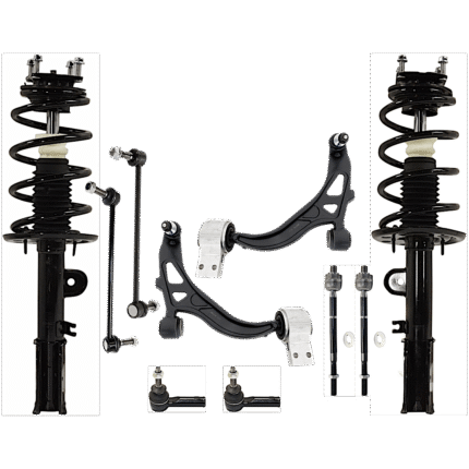 TrueDrive 10-Piece Kit Fully Loaded Struts Includes Control Arms, Sway Bar Links, and Tie Rod Ends, AWD