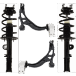 TrueDrive 4-Piece Kit Fully Loaded Struts Includes Control Arms, AWD