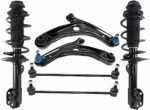 TrueDrive 6-Piece Kit Front, Driver and Passenger Side, Lower Control Arm with Shock Absorber and Strut Assembly and Sway Bar Links