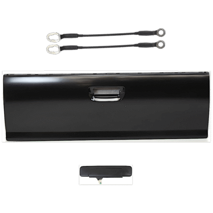 Replacement 4-Piece Kit Tailgate, Primed, Includes (1) Tailgate, (2) Tailgate Cable, and (1) Tailgate Handle