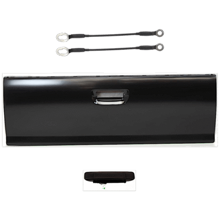 Replacement 4-Piece Kit Tailgate, Primed, Includes (1) Tailgate, (2) Tailgate Cable, and (1) Tailgate Handle