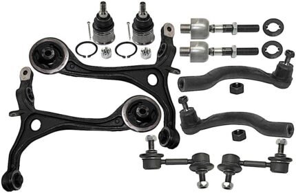 TrueDrive 10-Piece Kit Front, Driver and Passenger Side, Lower Control Arm, Front Wheel Drive, includes Ball Joints, Sway Bar Links, and Tie Rod Ends, 2.4L Engine