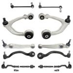 TrueDrive 10-Piece Kit Front, Driver and Passenger Side Suspension, includes Control Arm, Sway Bar Link, and Tie Rod Assembly