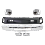 Replacement 6-Piece Kit, Bumper, Chrome, Includes (1) Bumper, (2) Bumper End, (2) Fog Light, and (1) Valance - Image 23